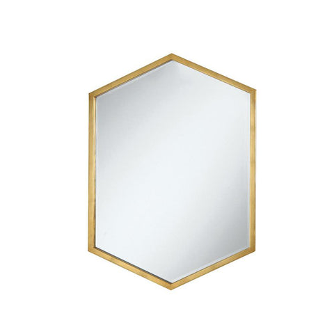 Bledel Hexagon Shaped Wall Mirror Gold