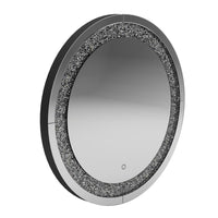 Landar Round Wall Mirror Silver