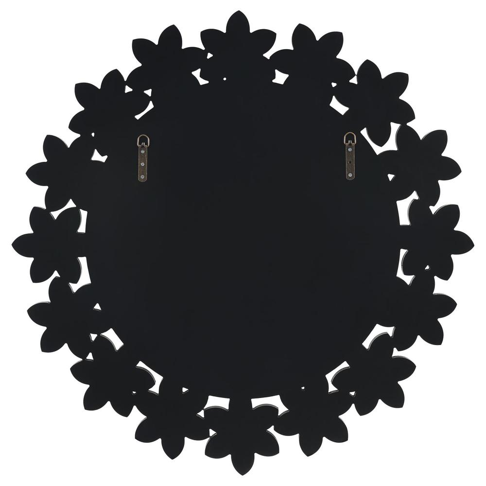 Cordelia Round Floral Frame Wall Mirror