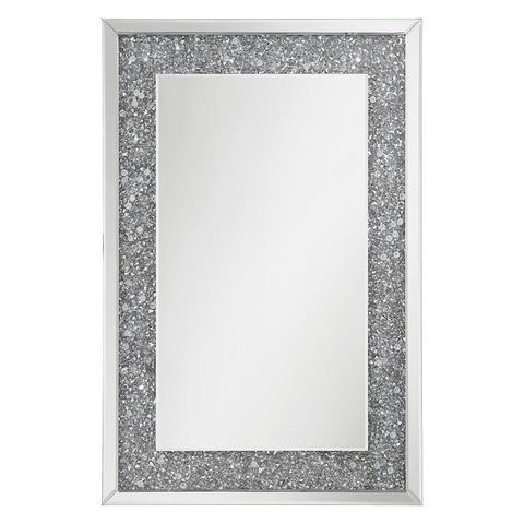 Valerie Crystal Inlay Rectangle Wall Mirror