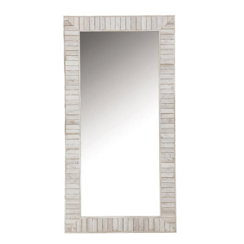 Pino Rectangular Wall Mirror White