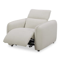 Eli Power Recliner Chair Warm White