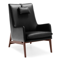 Asta Leather Chair Black