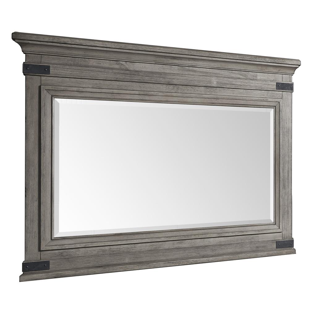 Chesser Mirror in Brushed Steel