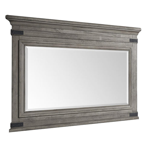 Chesser Mirror in Brushed Steel