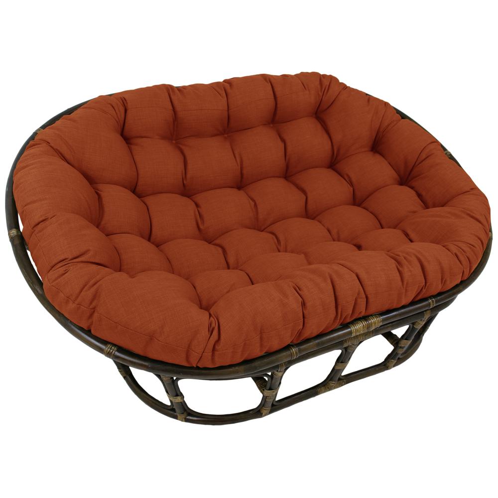 Rattan Double Papasan Chair with Outdoor Cushion