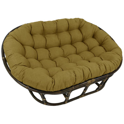 Rattan Double Papasan Chair with Outdoor Cushion