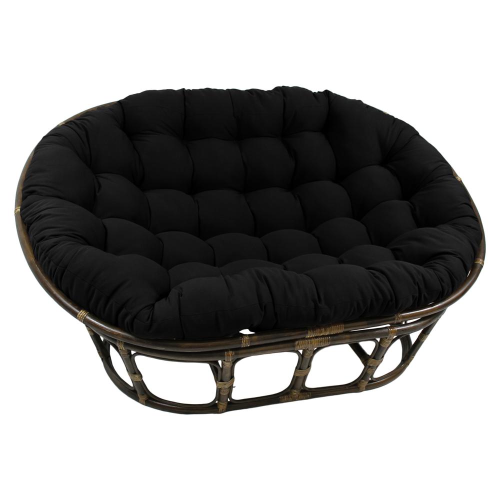 Rattan Double Papasan  Chair with Twill Cushion