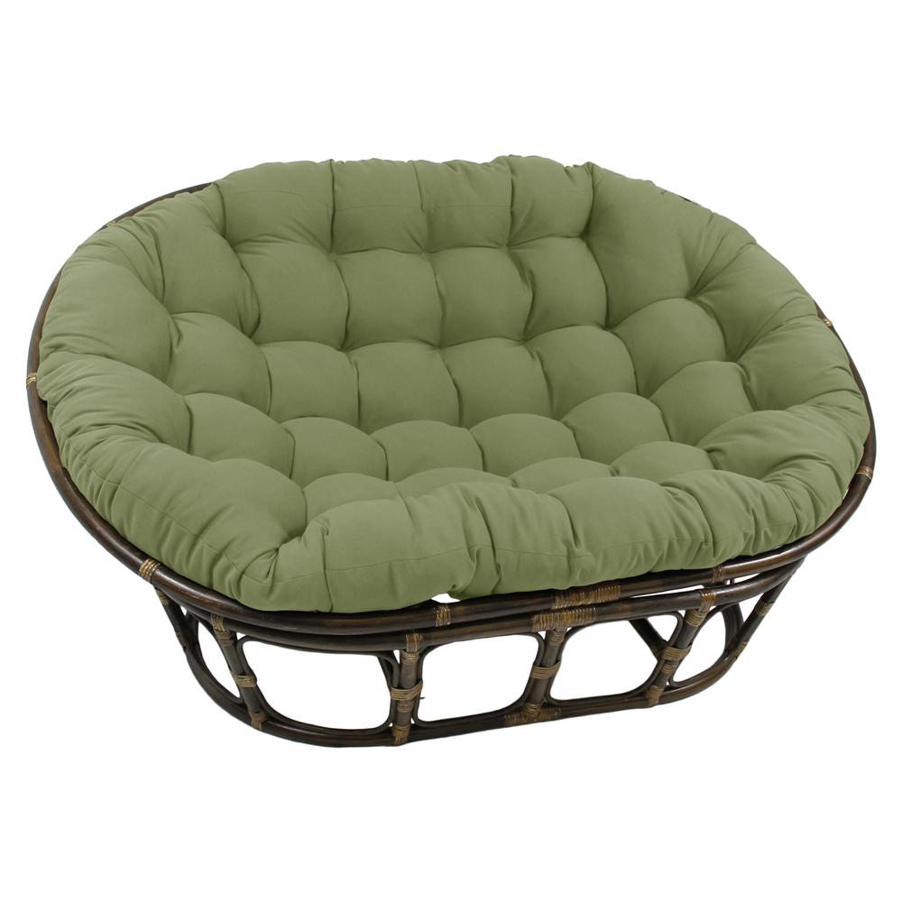 Rattan Double Papasan  Chair with Twill Cushion