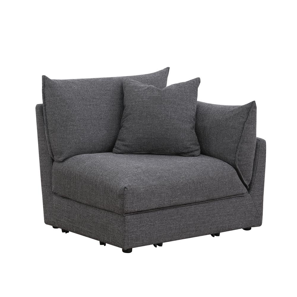 Costin Dark Grey Right-Hand Facing Chair