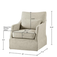 Skirted Swivel Chair