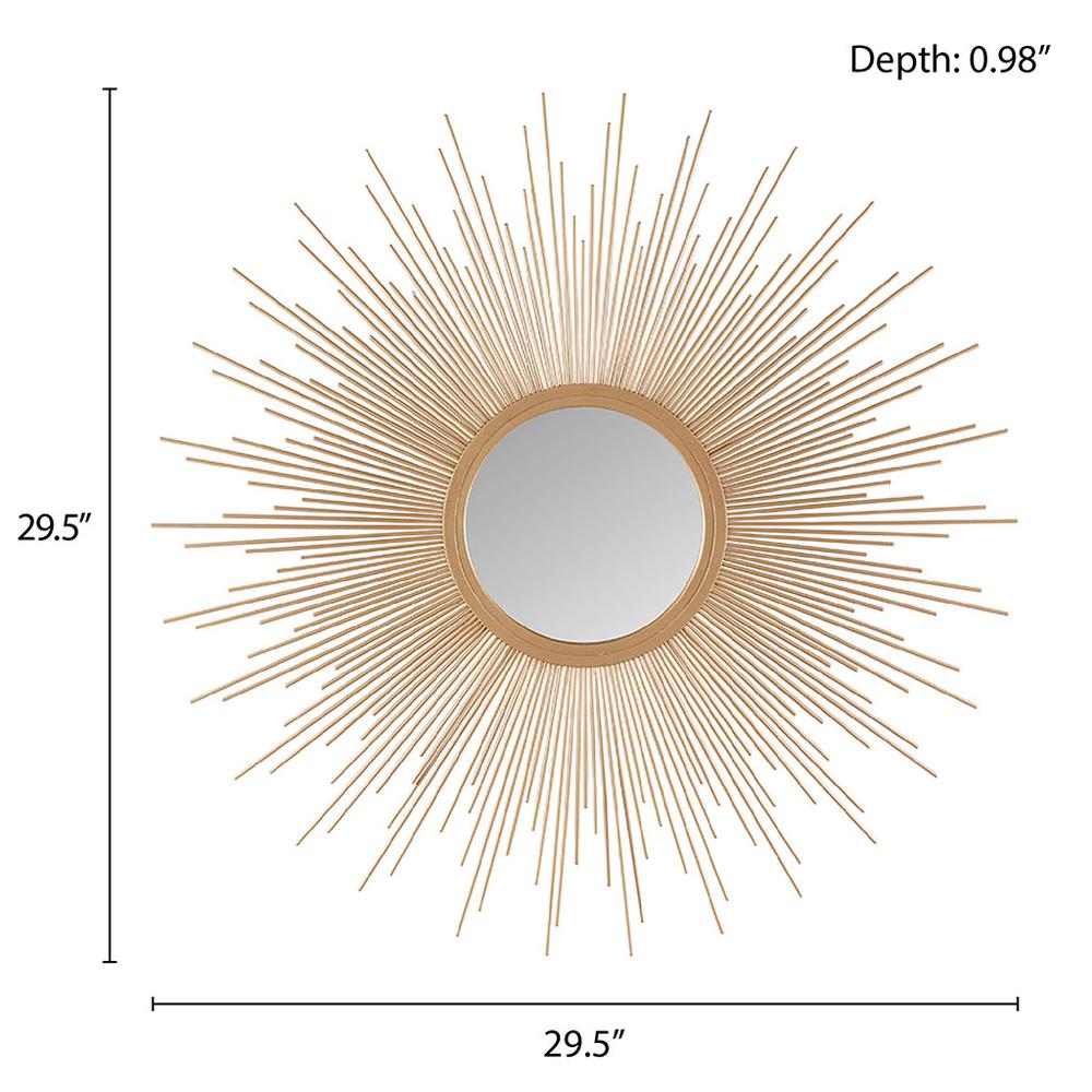 Sunburst Wall Decor Mirror 29.5"D