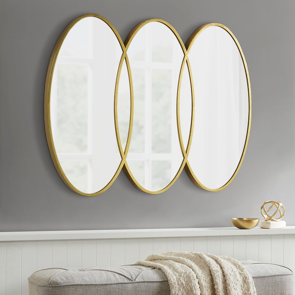 Gold Trio Wall Mirror