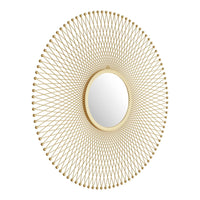 Glow Round Mirror Gold