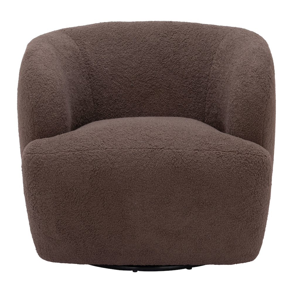 Govan Swivel Chair Brown