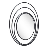 Luna Round Mirror Black