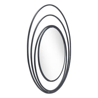 Luna Round Mirror Black