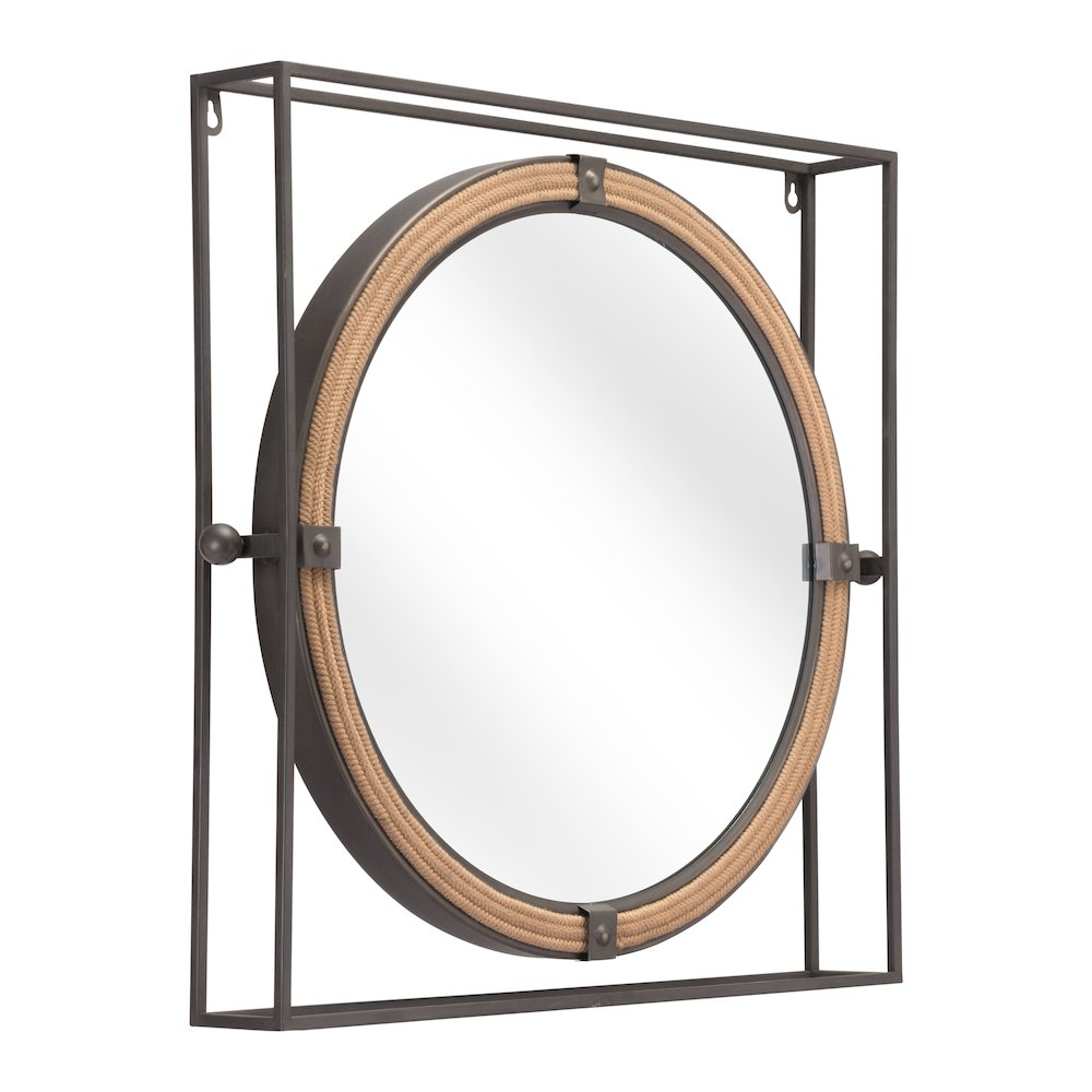 Capell Mirror Antique Gray