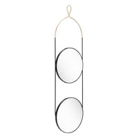 Zodiac Round Mirror Gold & Black