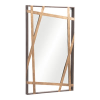 Tolix Mirror Antique Gold & Black