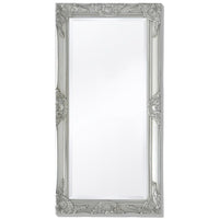 vidaXL Wall Mirror Baroque Style 39.4"x19.7" Silver, 243681