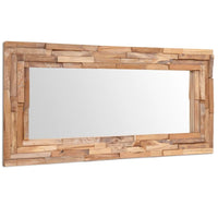 vidaXL Decorative Mirror Teak 47.2"x23.6" Rectangular, 244564