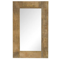 vidaXL Mirror Solid Mango Wood 19.7"x31.5"