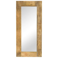 vidaXL Mirror Solid Mango Wood 19.7"x43.3"