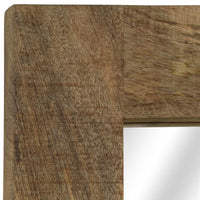 vidaXL Mirror Solid Mango Wood 19.7"x43.3"