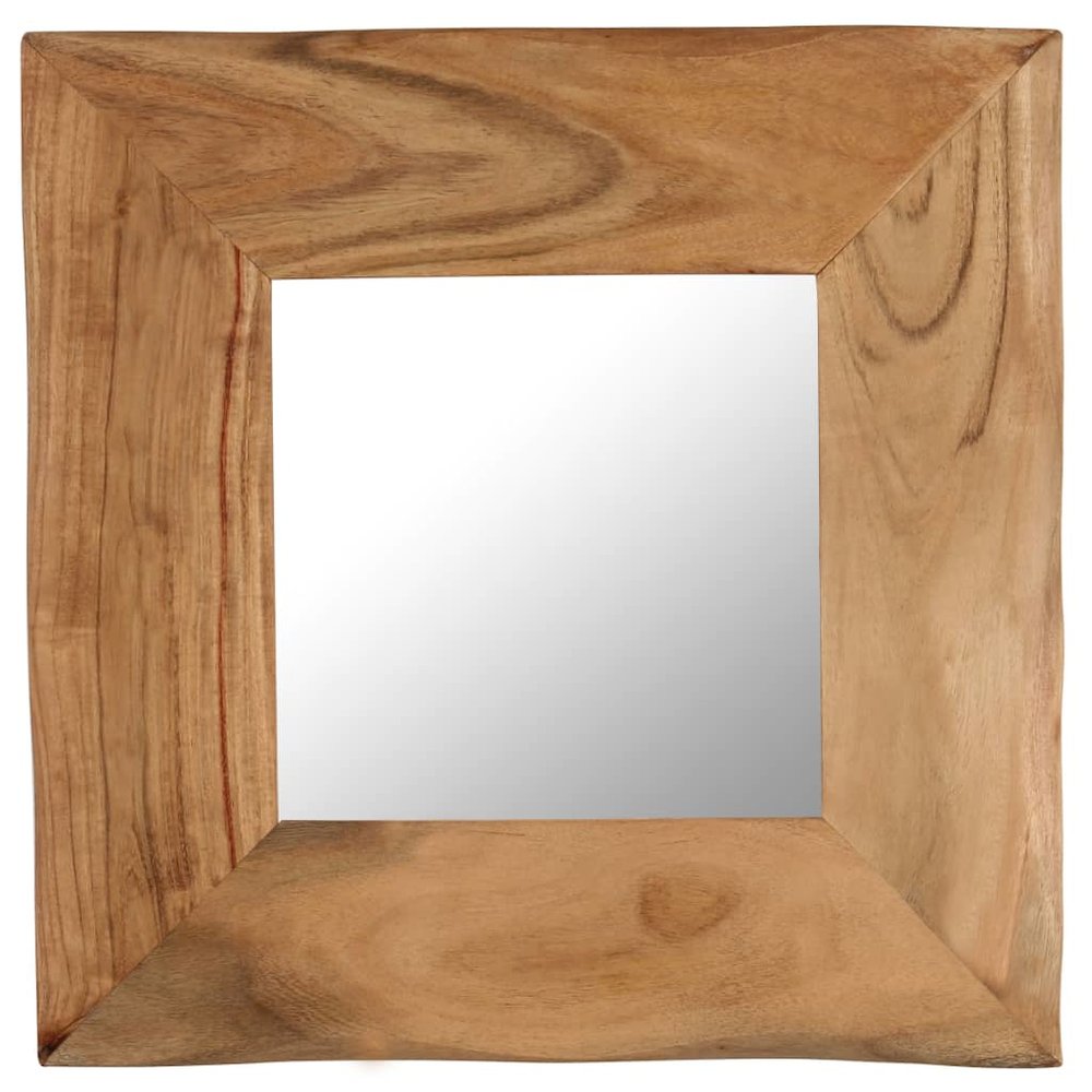 vidaXL Cosmetic Mirror 19.7"x19.7" Solid Acacia Wood, 246267