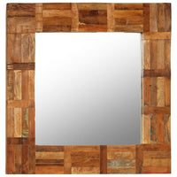 vidaXL Wall Mirror Solid Reclaimed Wood 23.6"x23.6", 246417