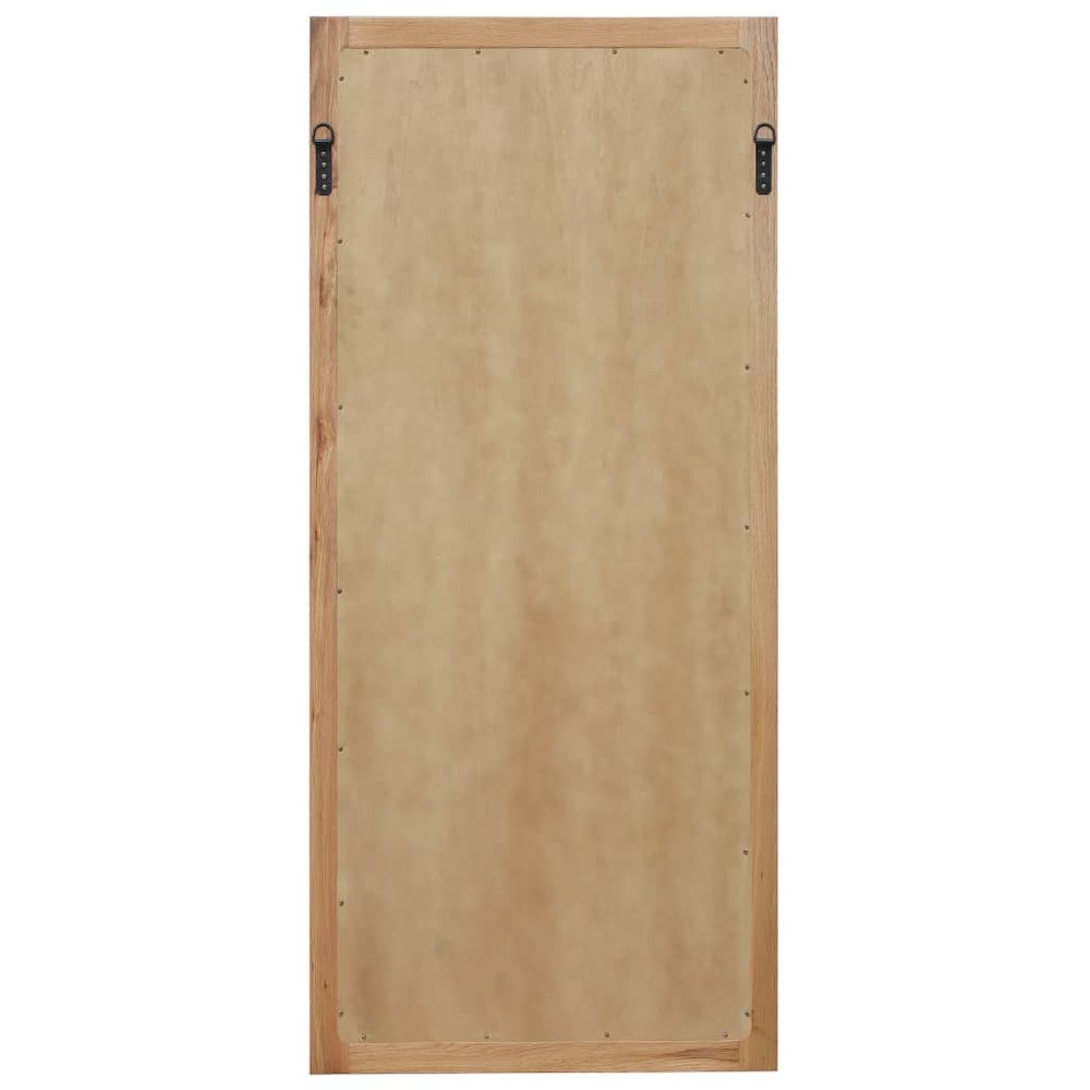 vidaXL Mirror 19.6"x55.1" Solid Oak Wood, 247459