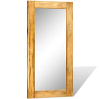 Solid Wood Framed Rectangle Wall Mirror 47.2"x23.6", 241089