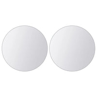 vidaXL 16 pcs Mirror Titles Round Glass, 3051491