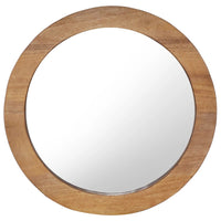 vidaXL Wall Mirror 23.6" Teak Round, 288806