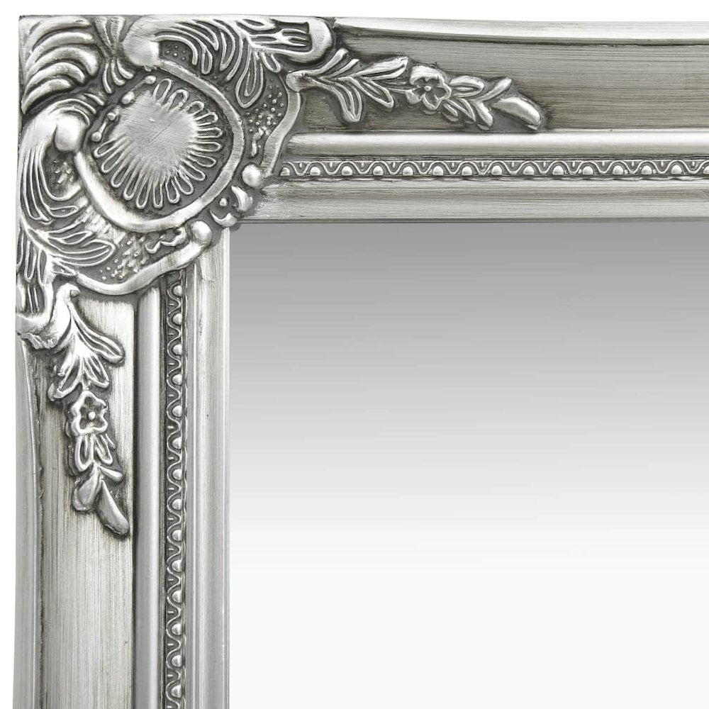 vidaXL Wall Mirror Baroque Style 15.7"x15.7"Silver, 320306