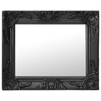 vidaXL Wall Mirror Baroque Style19.7"x15.7" Black, 320311