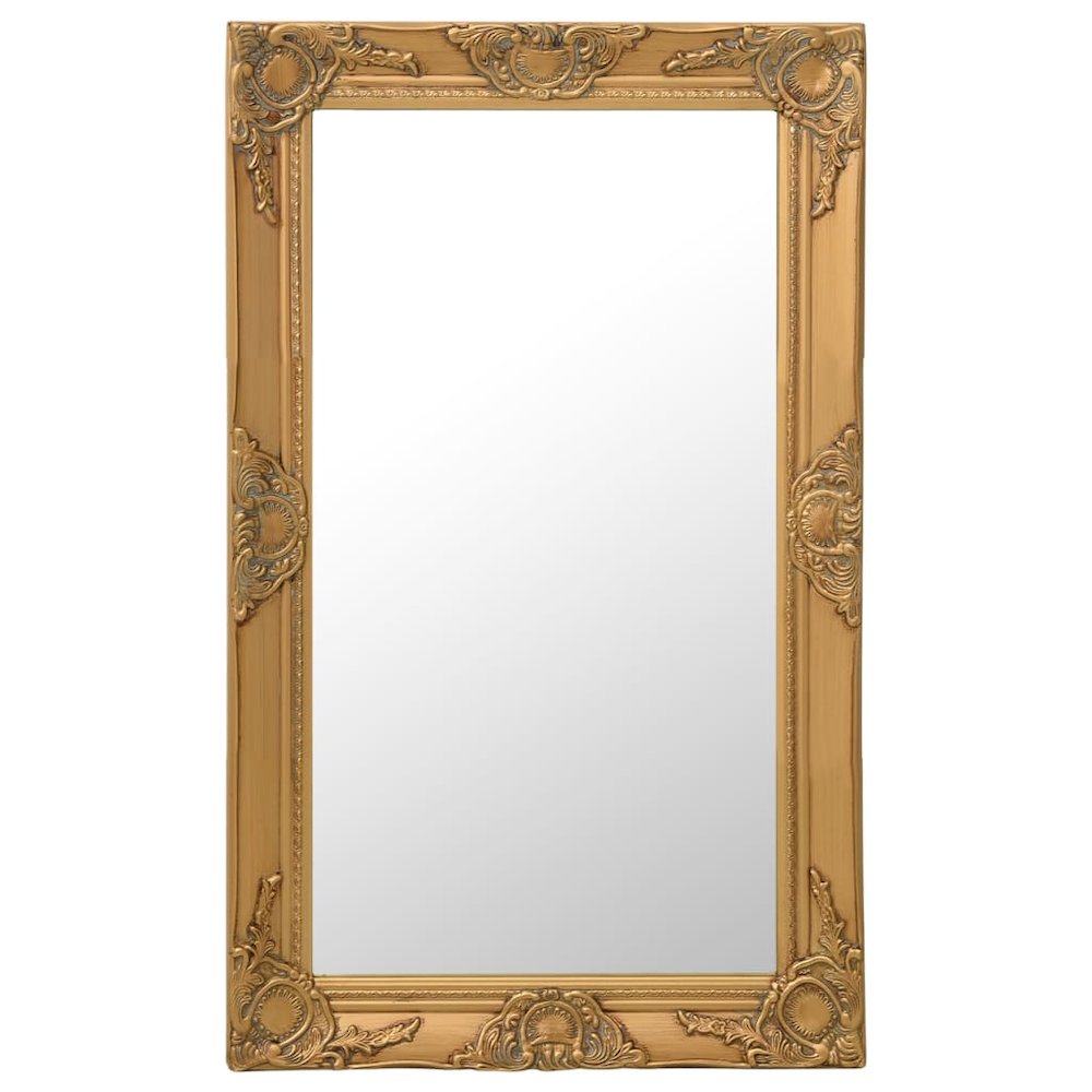 vidaXL Wall Mirror Baroque Style 19.7"x31.5" Gold, 320321