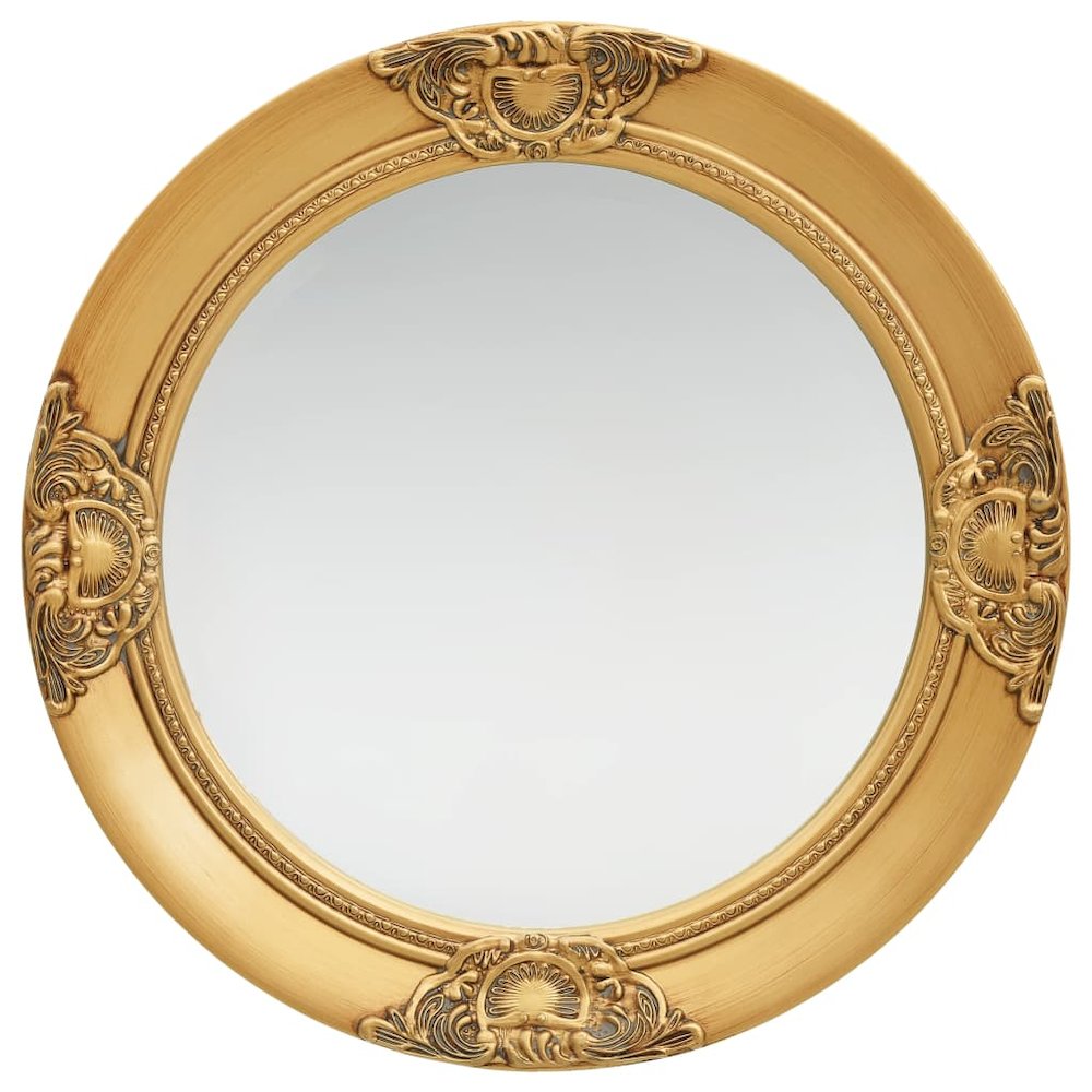 vidaXL Wall Mirror Baroque Style 19.7" Gold, 320345