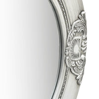 vidaXL Wall Mirror Baroque Style 19.7" Silver, 320346