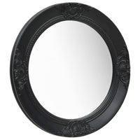 vidaXL Wall Mirror Baroque Style 19.7" Black, 320347