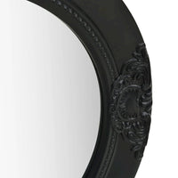 vidaXL Wall Mirror Baroque Style 19.7" Black, 320347