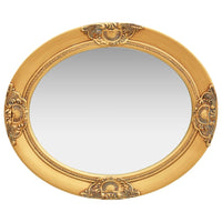 Wall Mirror Baroque Style 19.7"x23.6" Gold