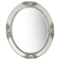 vidaXL Wall Mirror Baroque Style 19.7"x23.6" Silver, 320350