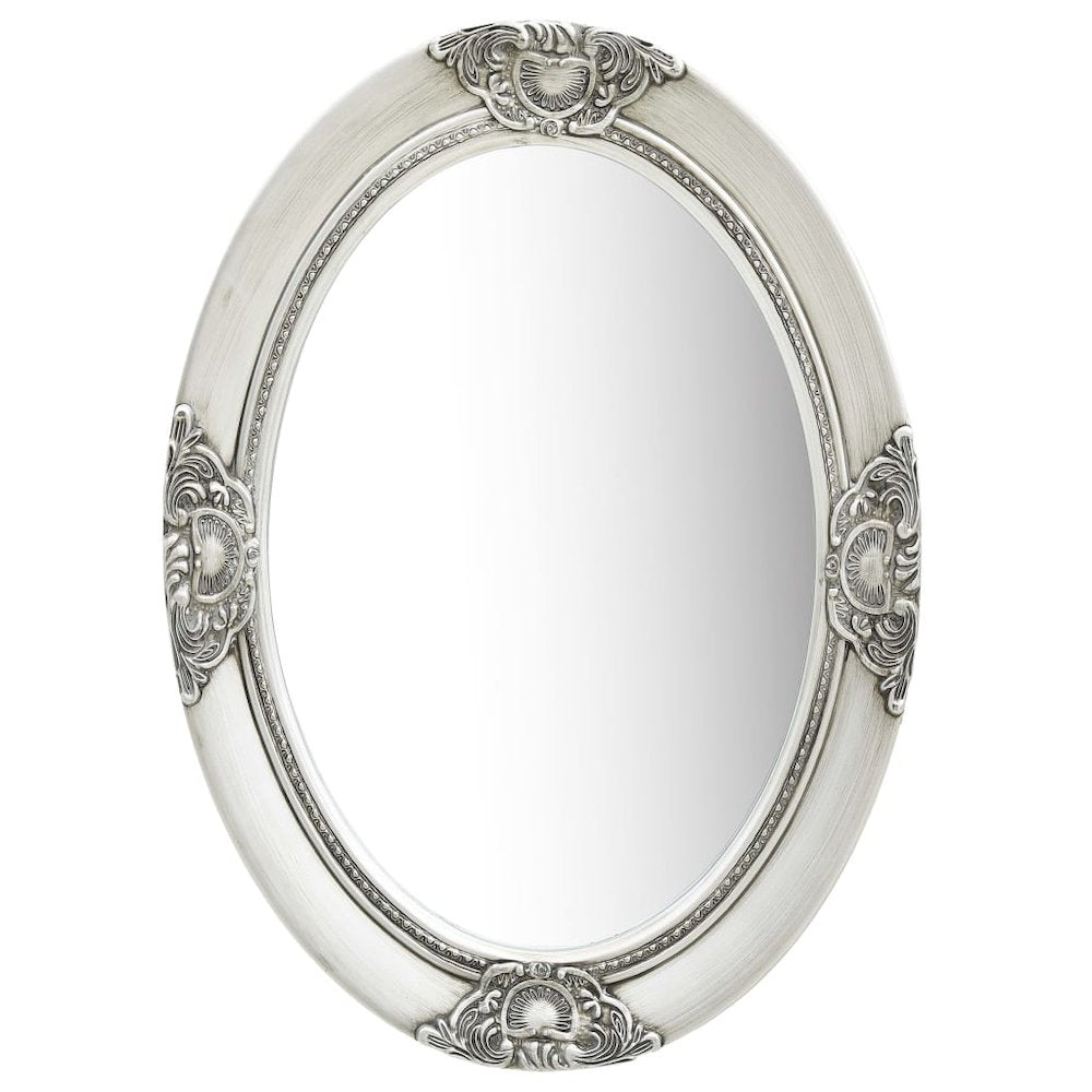 vidaXL Wall Mirror Baroque Style 19.7"x27.6" Silver, 320354