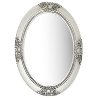 vidaXL Wall Mirror Baroque Style 19.7"x27.6" Silver, 320354