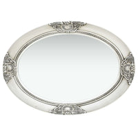 vidaXL Wall Mirror Baroque Style 19.7"x27.6" Silver, 320354