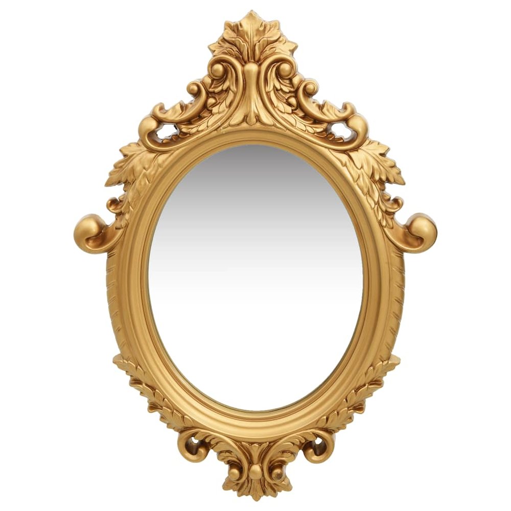 vidaXL Wall Mirror Castle Style 22"x29.9" Gold, 320357