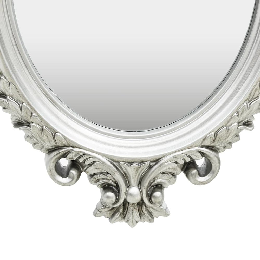 vidaXL Wall Mirror Castle Style 22"x29.9" Silver, 320358