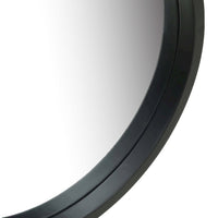 vidaXL Wall Mirror with Strap 15.7" Black, 320363